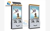 為什么現(xiàn)在都喜歡用太陽(yáng)能廣告垃圾箱？