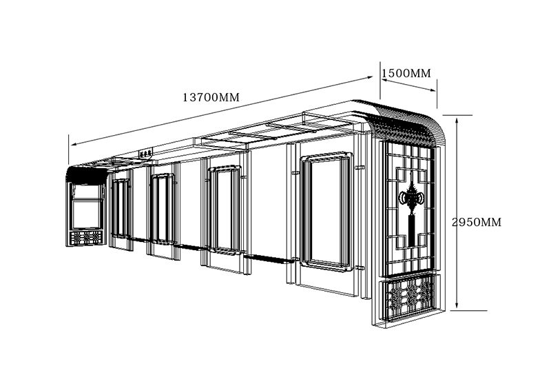 北京公交站候車亭制作尺寸