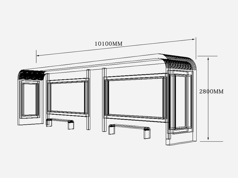 宿遷城市公交候車亭尺寸