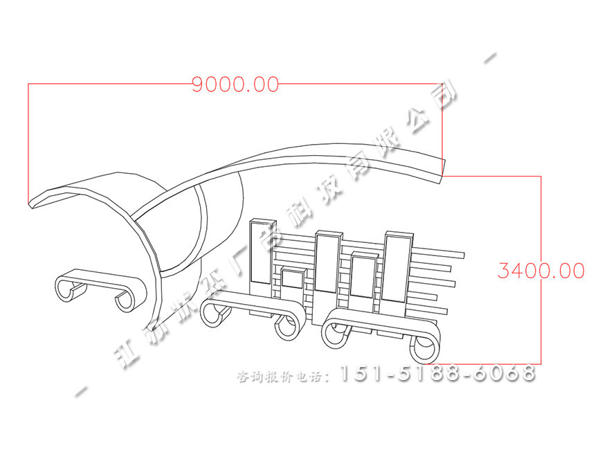 公交站候車(chē)亭價(jià)格HCT-XD-1116